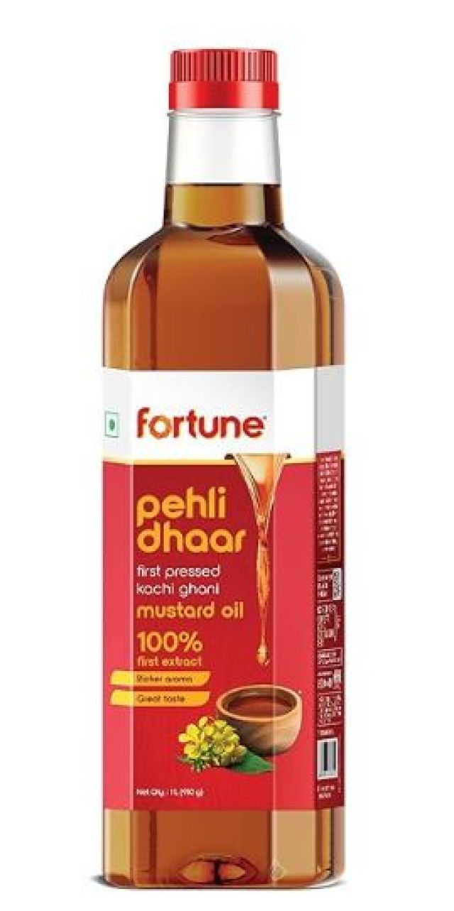 Fortune Pehli Dhaar First Pressed Kachi Ghani Mustard Oil 1 L